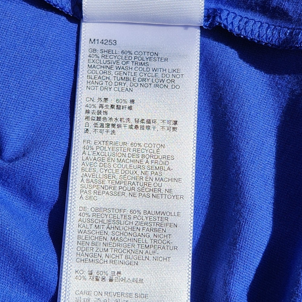 Marmot Mountain Works Mens Tee T Shirt Trail Blue Short Sleeve Graphic logo sz S - Picture 6 of 8